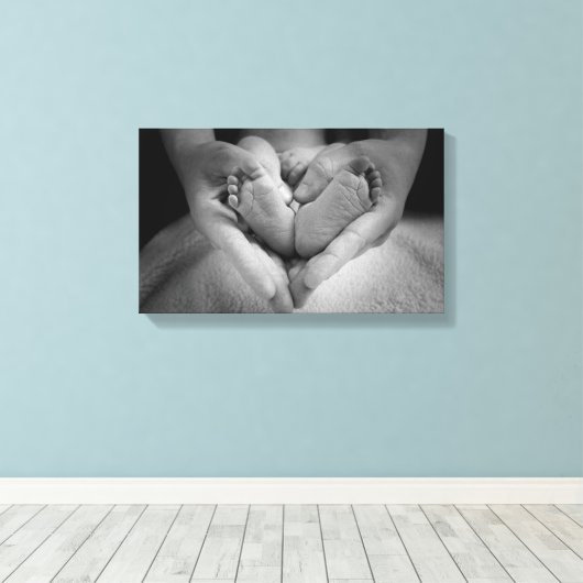 Moederliefde Canvas Afdruk (Insitu (Houten vloer))