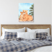 Moederliefde Canvas Afdruk (Insitu (Slaapkamer))