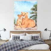 Moederliefde Canvas Afdruk (Insitu (Slaapkamer))