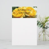 Moederliefde duurt eeuwig! kantoorartikelen Rozen Briefpapier (Staand voorkant)