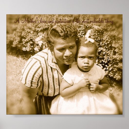 Moederliefde en bescherming. poster (Voorkant)