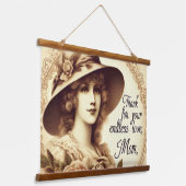 Moederliefde Hangend Wandkleed (Gebogen)