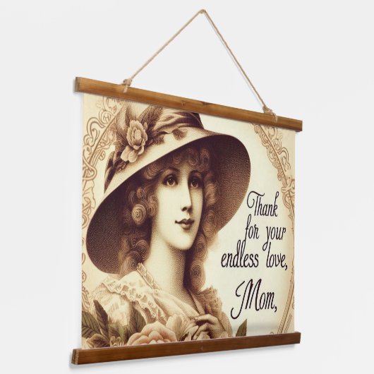 Moederliefde Hangend Wandkleed (Gebogen)