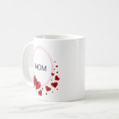 Moederliefde Hartjes  Koffiemok (Voorkant links)