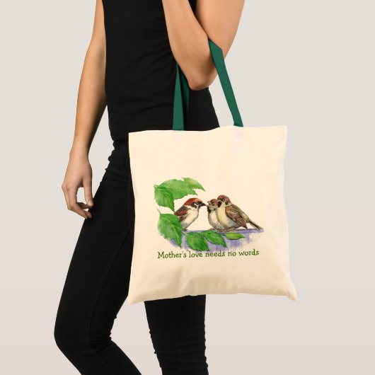 Moederliefde heeft geen woorden nodig, reserverige tote bag (Voorkant (product))