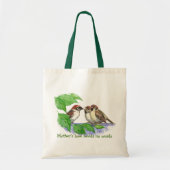 Moederliefde heeft geen woorden nodig, reserverige tote bag (Voorkant)