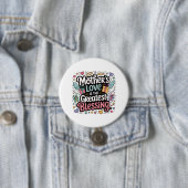 Moederliefde is de grootste zegen ronde button 7,6 cm (In situ)