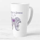 Moederliefde is etherisch latte mok (Rechterhoek)