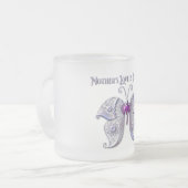 Moederliefde is etherisch matglas koffiemok (Voorkant links)