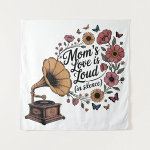 Moederliefde is luid (in stilte) wandkleed
