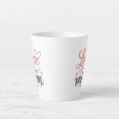 Moederliefde Moederdag koffiemok Latte Mok (Voorkant)