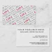 Moederliefde, Moederdag- of vaderdagspatroon Visitekaartje (Voorkant / Achterkant)