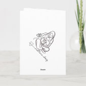 Moederliefde Mooie Ontwerp Kaart (Achterkant)