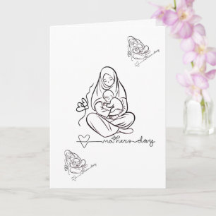 Moederliefde Mooie Ontwerp Kaart