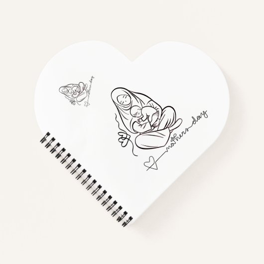 Moederliefde Mooie Ontwerp Notitieboek (Voorkant)