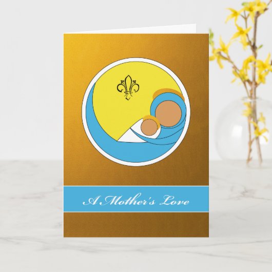 Moederliefde, religieuze Moederdag, Isaiah 66 Kaart (Gele Bloem)