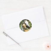 Moederliefde Ronde Sticker (Envelop)