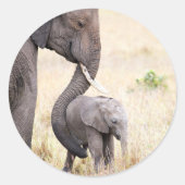 Moederliefde Ronde Sticker (Voorkant)