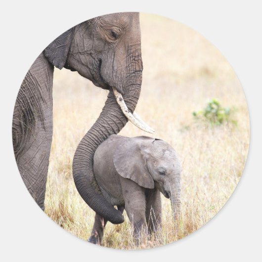 Moederliefde Ronde Sticker (Voorkant)