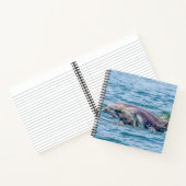 Moederliefde voor dolfijn en Baby-laptop Notitieboek (Binnen)
