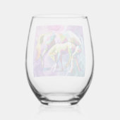 Moederliefde Wijnglas Zonder Voet (Achterkant)