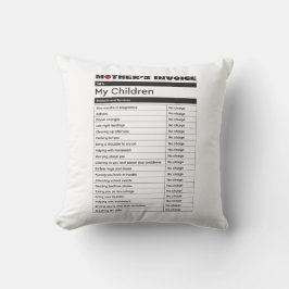 Moederliefdesfactuur Pillow - Heartfelt Gift Kussen