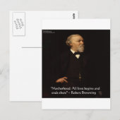 Moederlijk gevoel is de leidraad voor het leven. briefkaart (Voorkant / Achterkant)