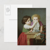 Moederlijk instinct, 1872 briefkaart (Voorkant / Achterkant)
