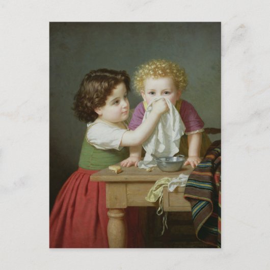Moederlijk instinct, 1872 briefkaart (Voorkant)