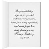 Moederlijke Advies Verjaardag Kaart voor Dochter (Binnen (Rechts))