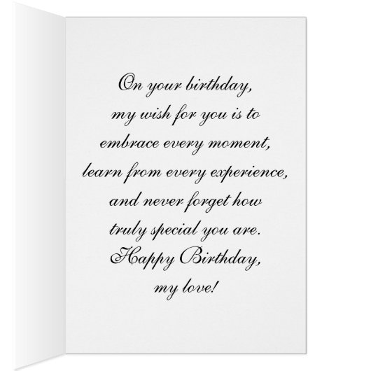 Moederlijke Advies Verjaardag Kaart voor Dochter (Binnen (Rechts))