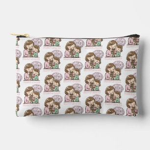 Moederlijke liefde Cute Moeder Dochter IJspatroon Etui