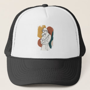 Moederlijke Sereniteit: Een Minimalistische Omarmi Trucker Pet