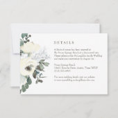Moederlijke Waterverf Floral Wedding Details Card RSVP Kaartje (Voorkant)