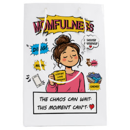 Moederlijkheid Comic Mindful Moeder Citaat Kunst Medium Cadeauzakje