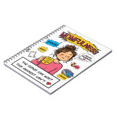 Moederlijkheid Comic Mindful Moeder Citaat Kunst Notitieboek (Linkerzijde)