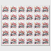 Moederlijkheid Mindful Moederschap Typografie Cadeaupapier (Vlak)