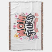 Moederlijkheid Mindful Moederschap Typografie Deken (Voorkant Verticaal)