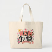 Moederlijkheid Mindful Moederschap Typografie Grote Tote Bag (Voorkant)