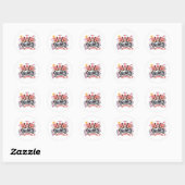 Moederlijkheid Mindful Moederschap Typografie Ronde Sticker (Vel)