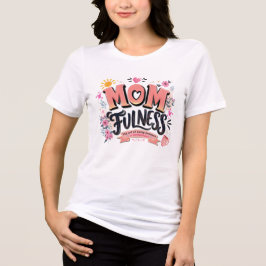 Moederlijkheid Mindful Moederschap Typografie Tri-Blend Shirt