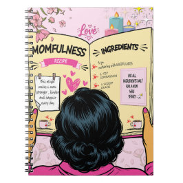 Moederlijkheid Receptenboek Schattige Striptekenin Notitieboek