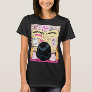 Moederlijkheid Receptenboek Schattige Striptekenin T-shirt
