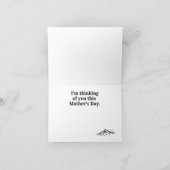 Moederloze Moederdag - Eenvoudige notitie, Mountai Kaart (Binnen)