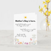 Moederloze Moederdag - hoe je je ook voelt Kaart (Gele Bloem)