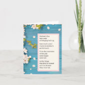 Moederloze Moederdag Kaart - Gedicht (Voorkant)