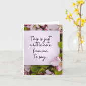 Moederloze Moederdag Kaart - Snelle notitie (Gele Bloem)