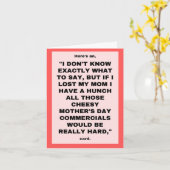 Moederloze Moederdag Kaart - Vriend (Gele Bloem)