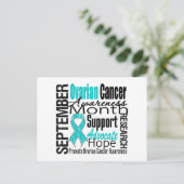 Moedermaand voor ovariumcarcinoom v1 briefkaart (Staand voorkant)