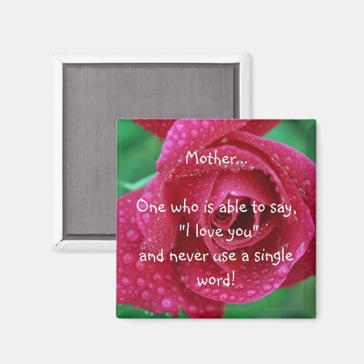 moedermagneet magneet (Voorkant / Achterkant)